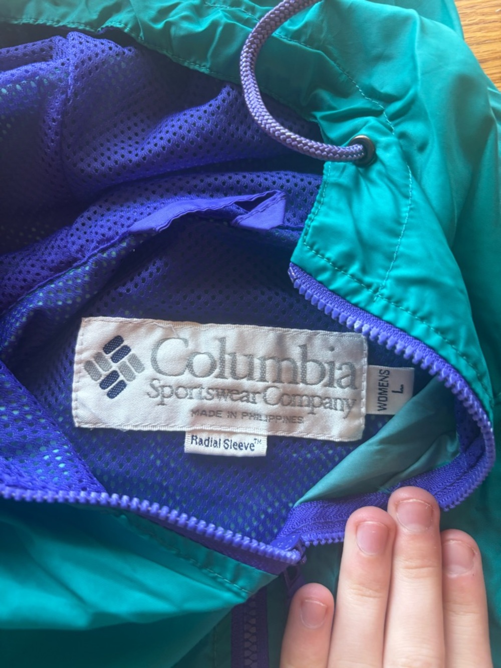 Vintage Y2K Columbia Wind Breaker Size L - Picture 3 of 5